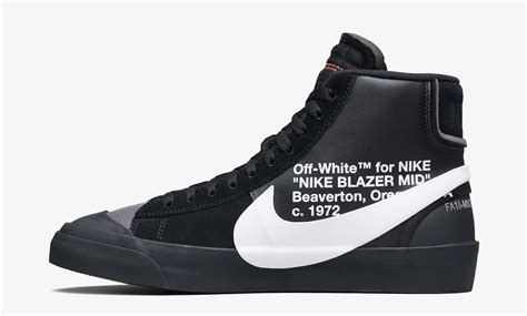 nike blazer off white check